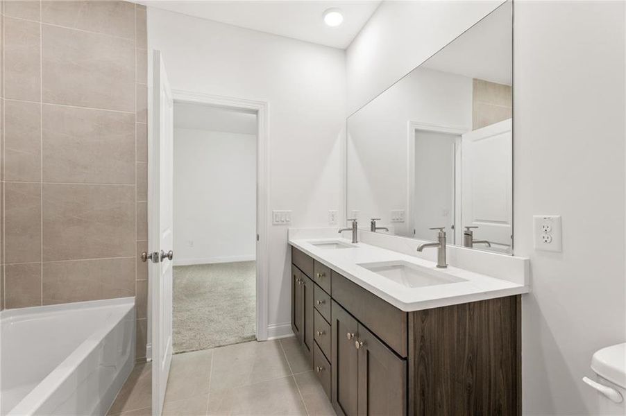 Furnished interior view inside a new home in Ashbury Commons, Powder Springs (Image 8).