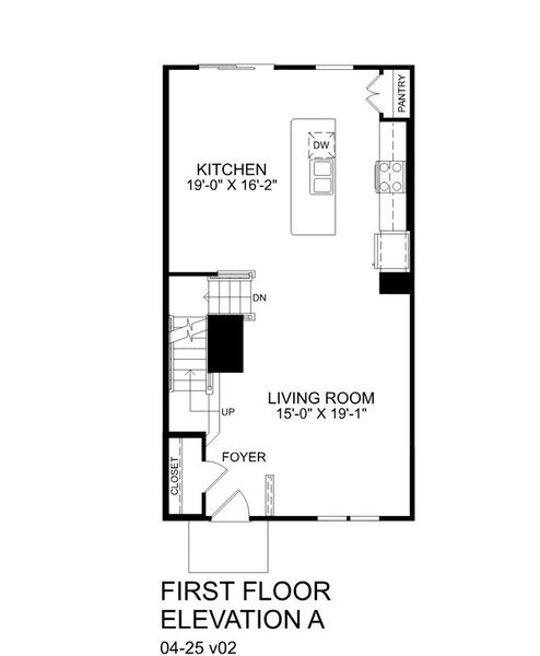 2D floor plan layout of this home in Alexander Towns, Lawrenceville, GA (Image 5).
