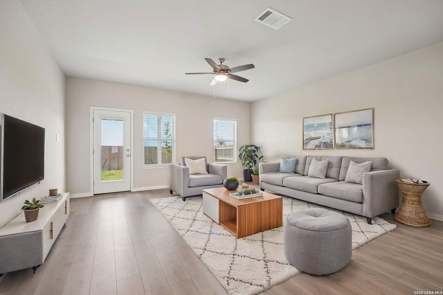 Furnished interior view inside a new home in Remington Ranch, San Antonio (Image 10).