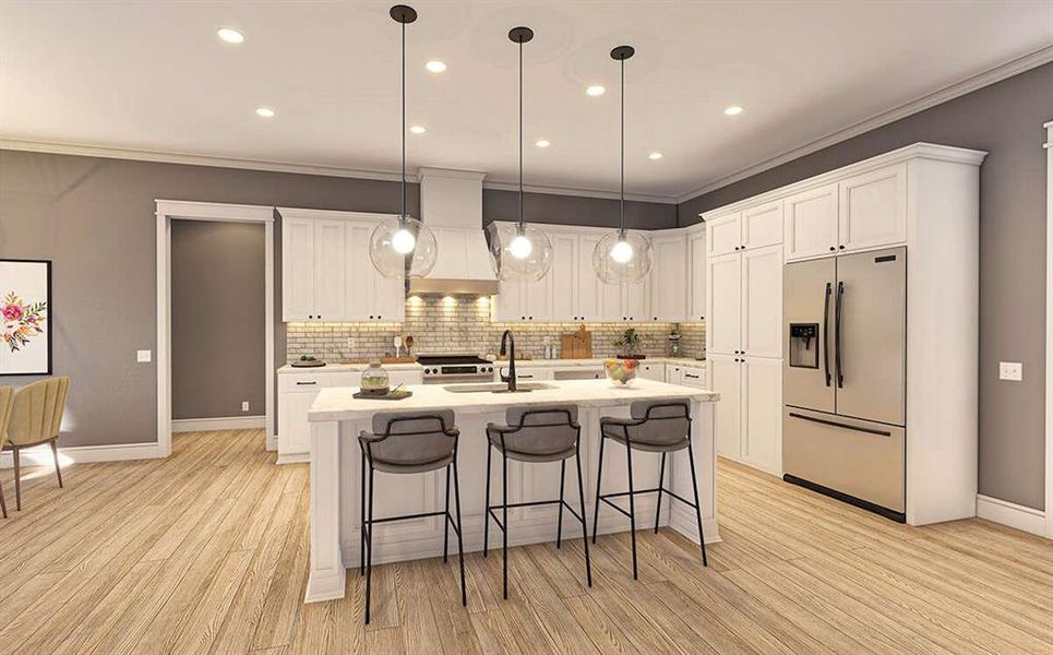 Furnished interior view inside a new home in , Weatherford (Image 6).