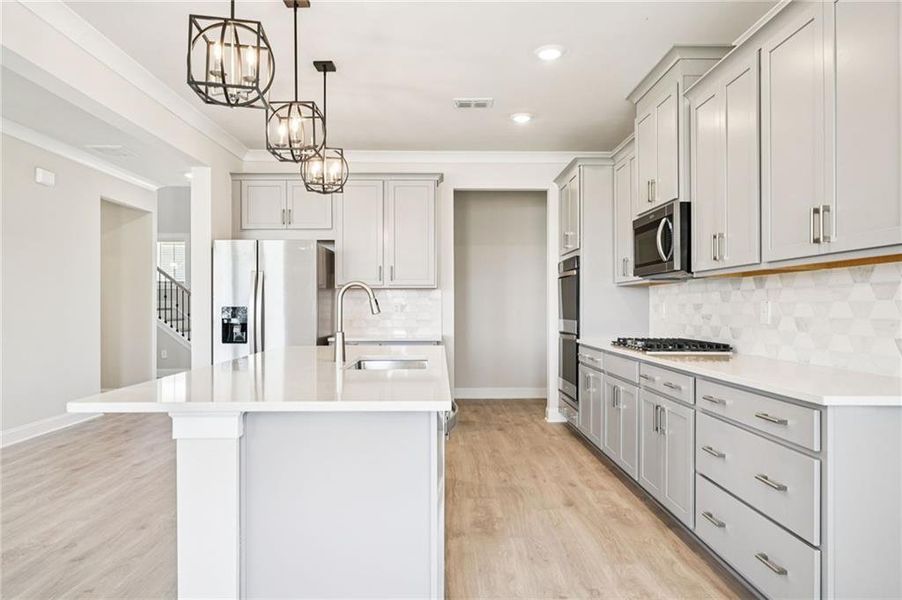 Furnished interior view inside a new home in River Pointe, Monroe (Image 30).