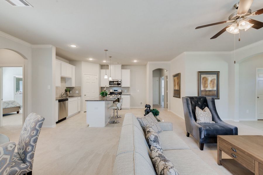 Representative furnished interior of a home built from the Floor Plan 1754 by Colina Homes in Grand Magnolia, Magnolia (Image 26). Representative furnished interior of a home built from the Floor Plan 1754 by Colina Homes in Grand Magnolia, Magnolia (Image 26).