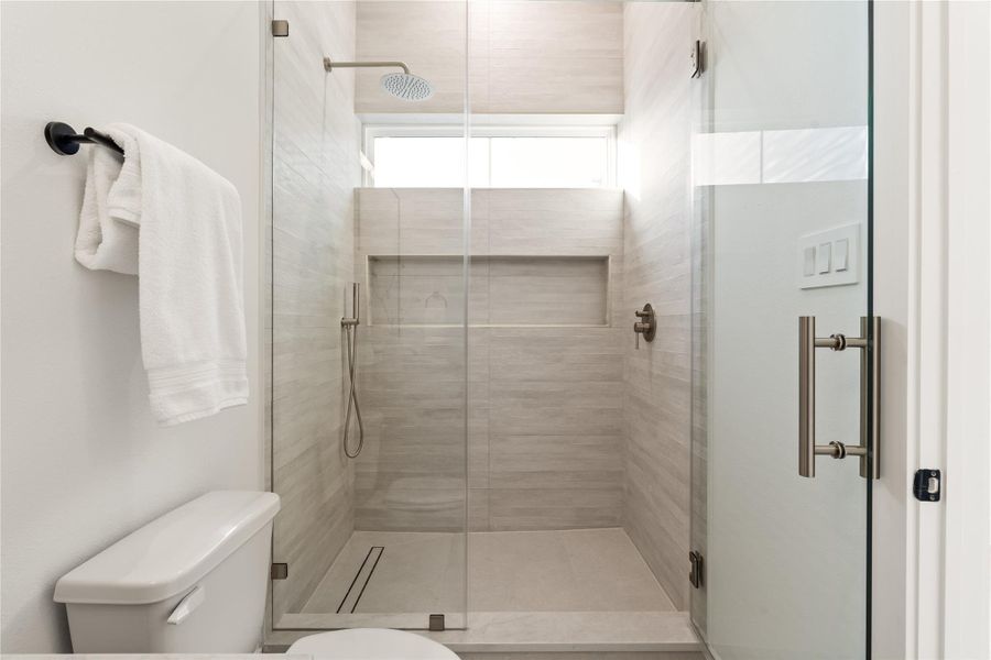 Bath 2 features a full sized shower. Bath 2 features a full sized shower.