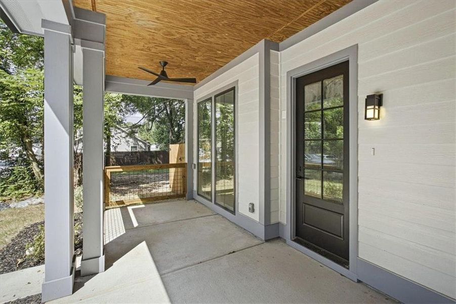 Exterior details and patio area of a home in , Atlanta (Image 17).