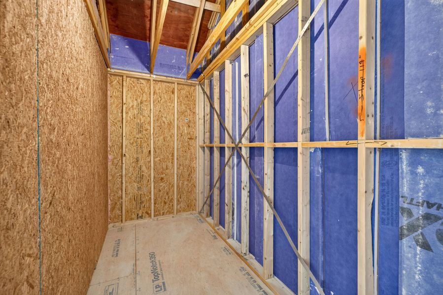 Construction in progress for homes built from the Weston End Unit by Baker Residential in Parc at Bradley Farm, Apex, NC (Image 39).