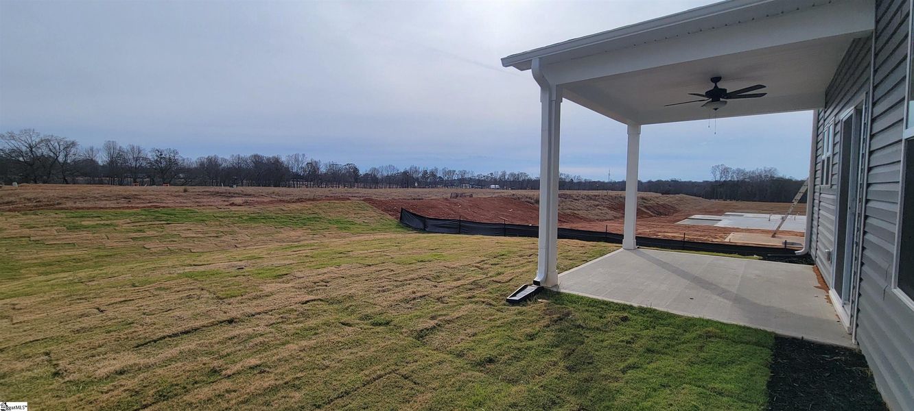 Exterior details and patio area of a home in Halton Oaks, Spartanburg (Image 18).