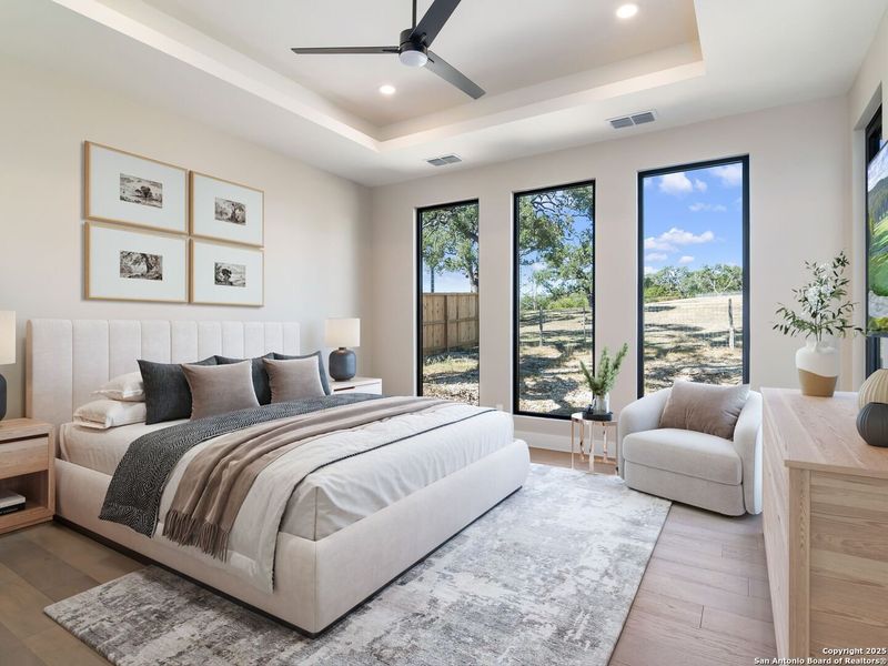 Furnished interior view inside a new home in , Boerne (Image 19).