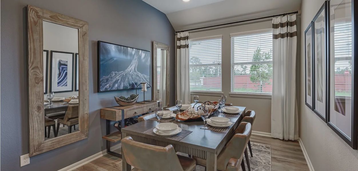 Representative furnished interior of a home built from the Lanai by Chesmar Homes in Brookewater 45's, Rosenberg (Image 5).