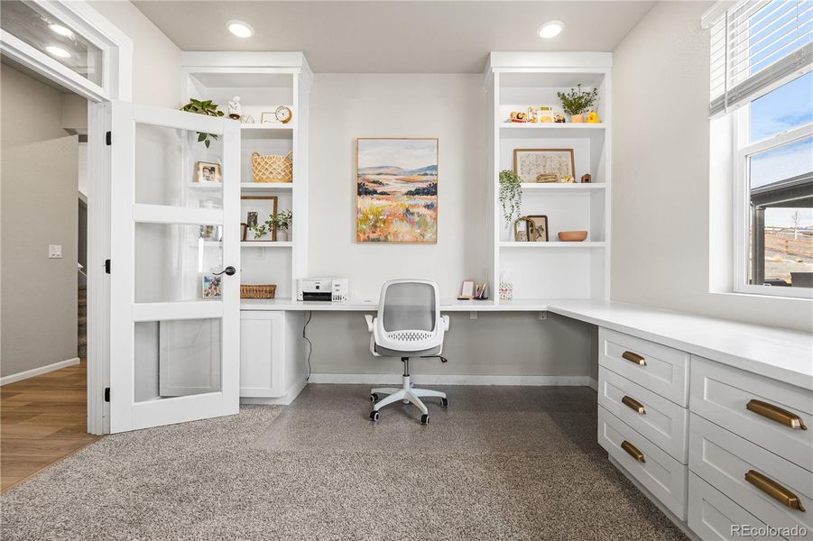Furnished interior view inside a new home in Poudre Heights: The Alpine Collection, Windsor (Image 8).