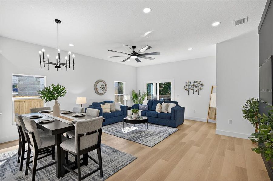 Furnished interior view inside a new home in , Tampa (Image 44). Furnished interior view inside a new home in , Tampa (Image 44).