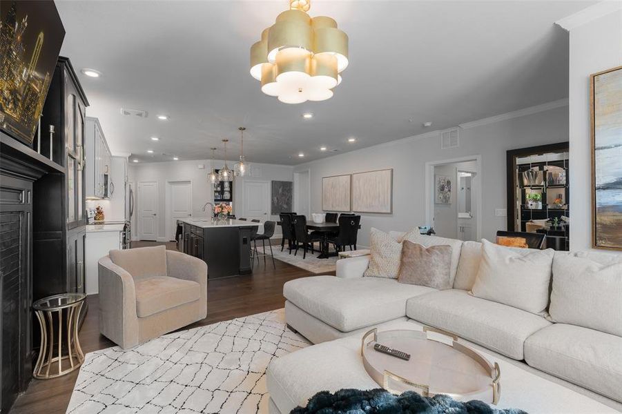 Furnished interior view inside a new home in , Allen (Image 12).