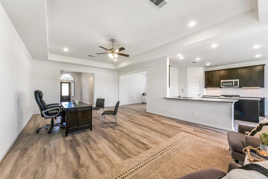 Furnished interior view inside a new home in Barton Place, Cleveland (Image 8). Furnished interior view inside a new home in Barton Place, Cleveland (Image 8).