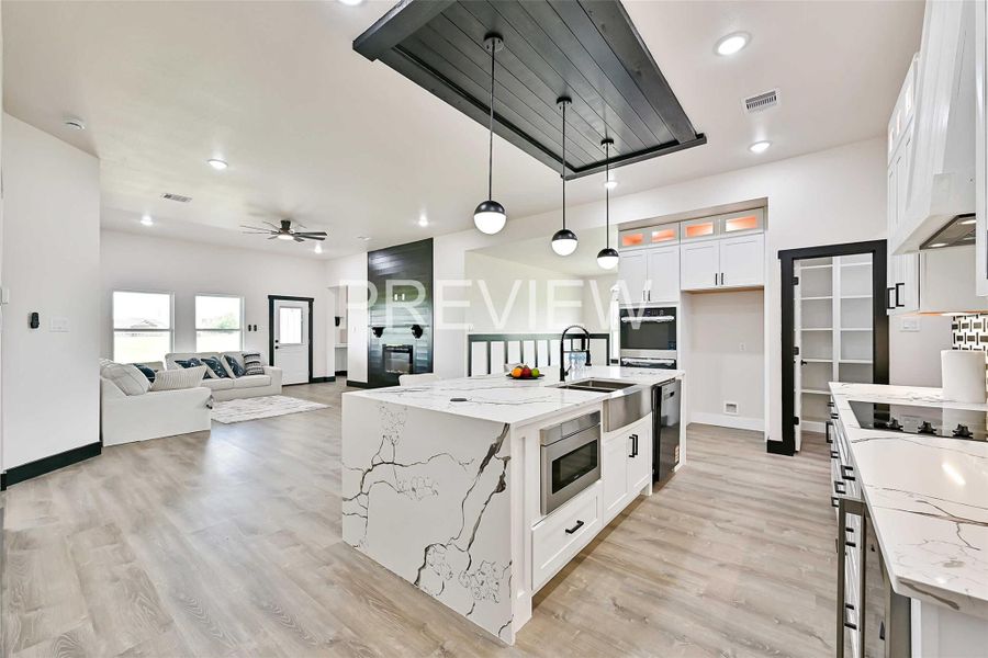 Furnished interior view inside a new home in , Angleton (Image 14).