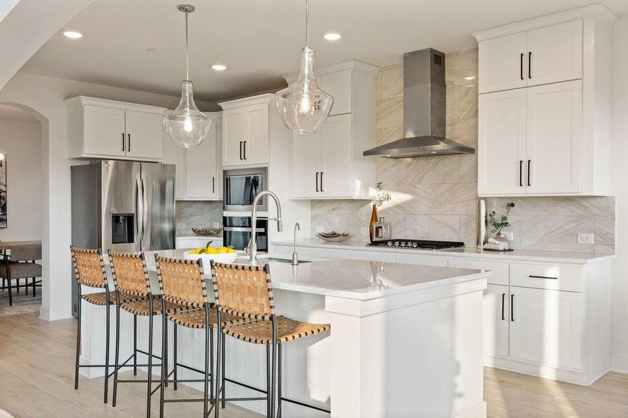 Furnished interior view inside a new home in Sweetwater - 60', Austin (Image 28).
