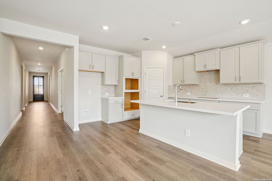 Furnished interior view inside a new home in Estancia Ranch - Classic Series, San Antonio (Image 12).
