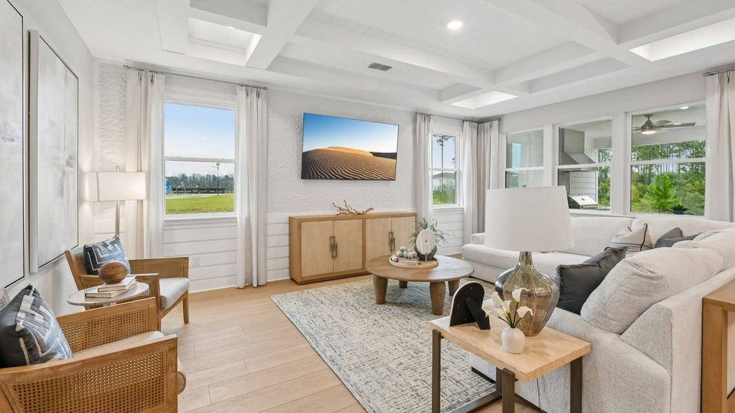 Representative furnished interior of a home built from the Marigold by DRB Homes in Ardisia Park, New Smyrna Beach (Image 14).