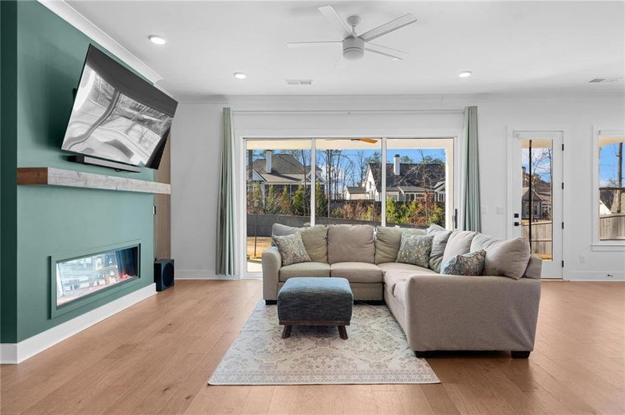 Furnished interior view inside a new home in , Marietta (Image 32).