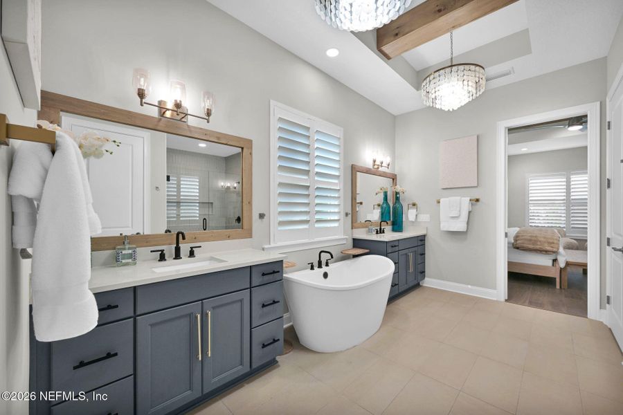 Furnished interior view inside a new home in Palmetto Cove, Ponte Vedra (Image 49).