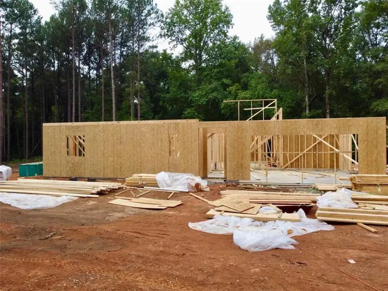 In-progress construction of a new home in , Madison, GA (Image 4).