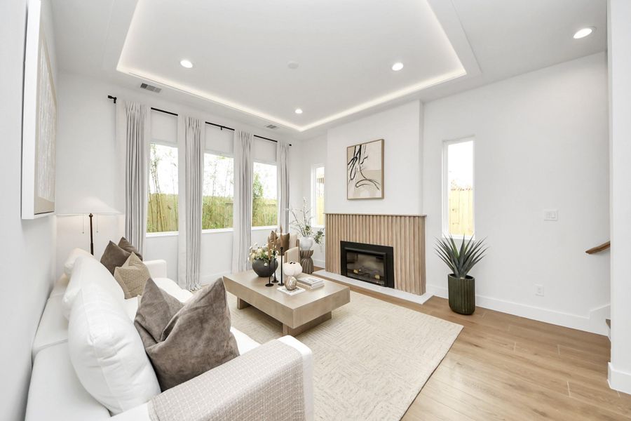 Furnished interior view inside a new home in , Houston (Image 22).