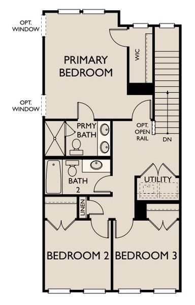 2D floor plan layout for the Trolley by Ashton Woods in Windward Village, Summerville, SC (Image 3).
