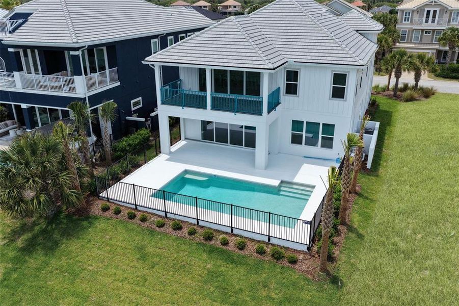 Exterior details and patio area of a home in , Palm Coast (Image 39).