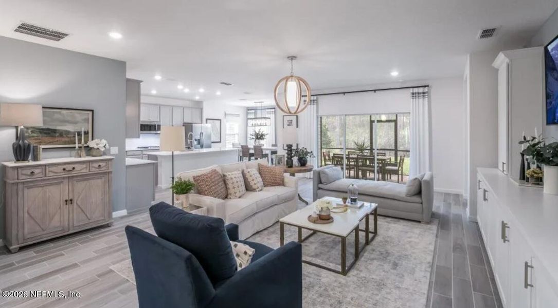 Furnished interior view inside a new home in , St. Johns (Image 17).