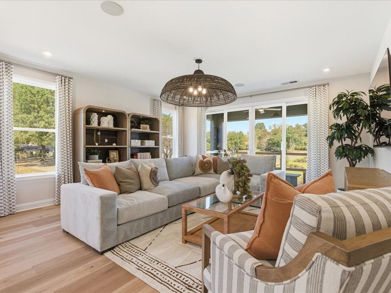 Representative furnished interior of a home built from the Paloma by Tri Pointe Homes in Bellflower, Charlotte (Image 7). Representative furnished interior of a home built from the Paloma by Tri Pointe Homes in Bellflower, Charlotte (Image 7).