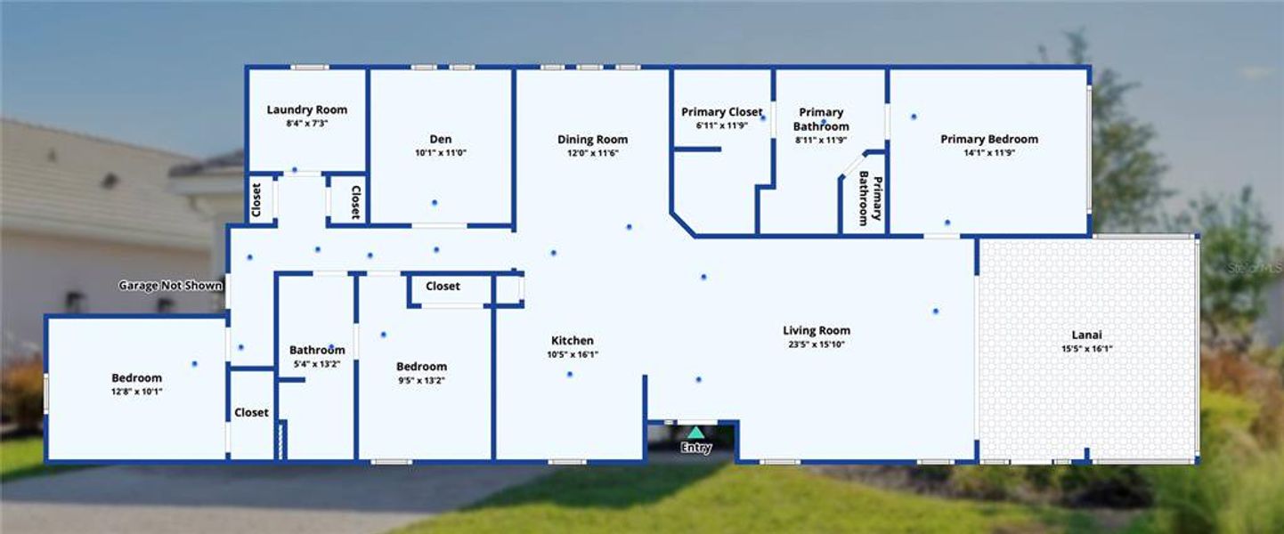 2D floor plan layout of this home in , Bradenton, FL (Image 5).