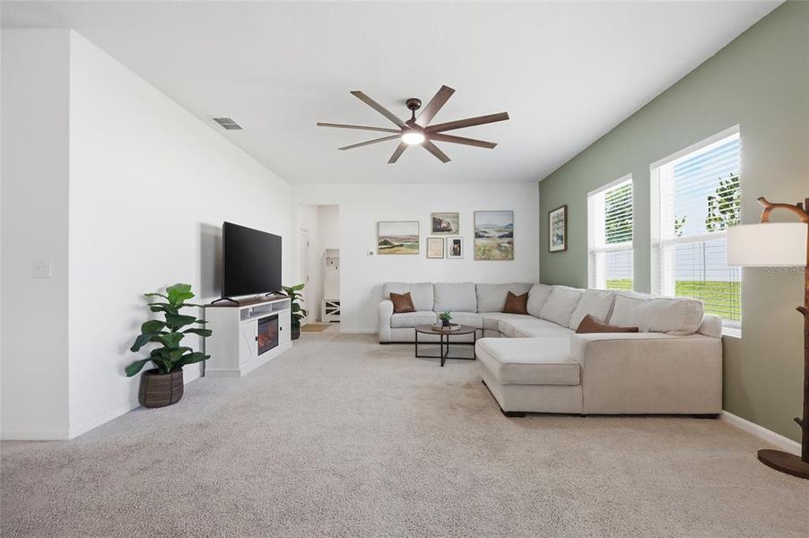Furnished interior view inside a new home in , Clermont (Image 15). Furnished interior view inside a new home in , Clermont (Image 15).