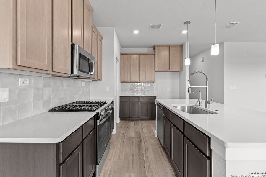 Furnished interior view inside a new home in Weltner Farms 50’s, New Braunfels (Image 4).