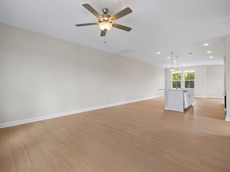 Spacious, unfurnished interior of a new home in Forestville Yard Townhomes, Knightdale (Image 13).