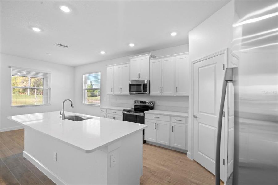 Furnished interior view inside a new home in , San Antonio (Image 10). Furnished interior view inside a new home in , San Antonio (Image 10).