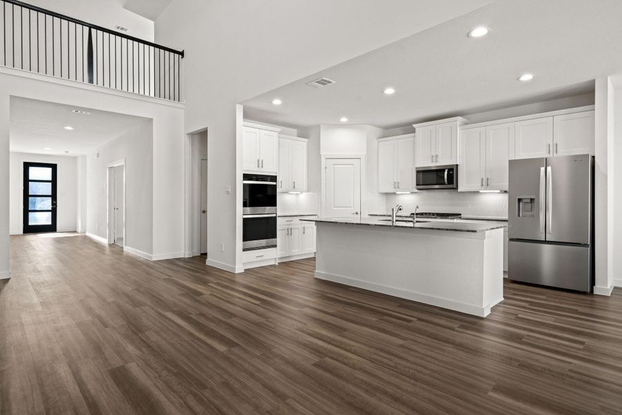 Furnished interior view inside a new home in Harvest Green, Richmond (Image 9). Furnished interior view inside a new home in Harvest Green, Richmond (Image 9).