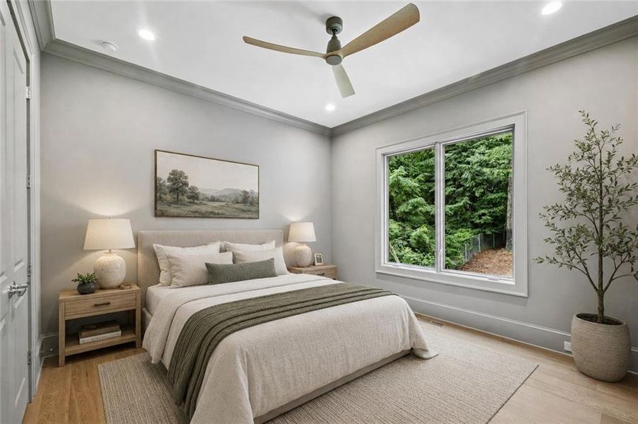 Furnished interior view inside a new home in , Atlanta (Image 26).