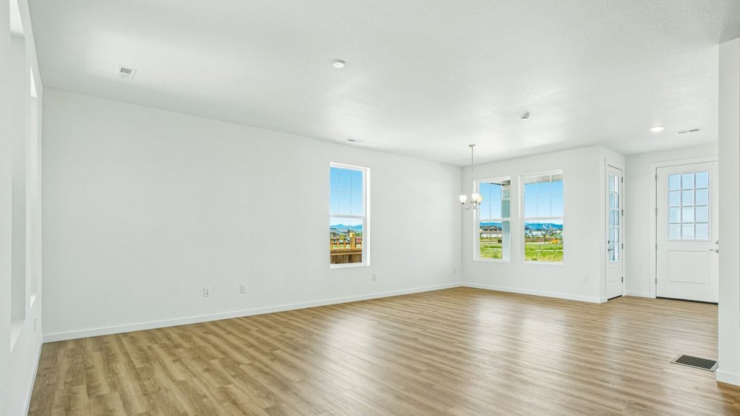 Furnished interior view inside a new home in Timnath Lakes, Timnath (Image 13). Furnished interior view inside a new home in Timnath Lakes, Timnath (Image 13).