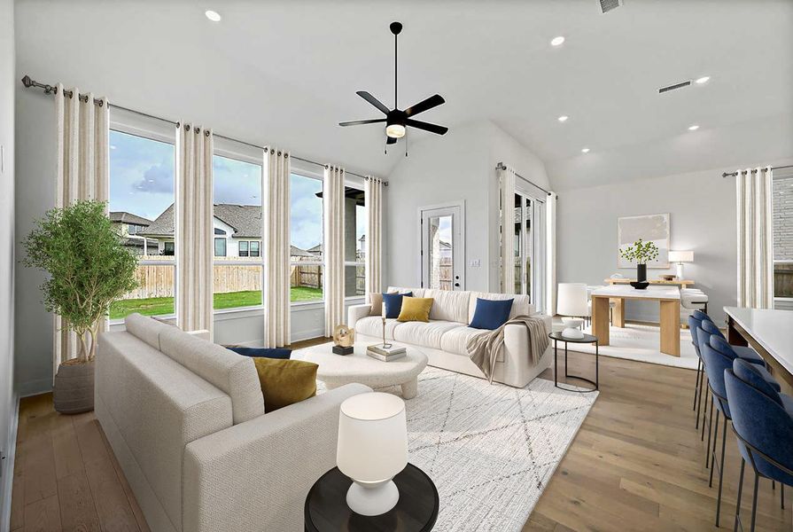 Family Room - Virtually Staged