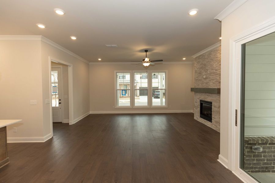Representative unfurnished interior of a home built from the The Tensley by The Providence Group in Waterhaven, Cumming (Image 27).