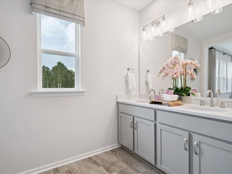 Representative furnished interior of a home built from the Catawba by Tri Pointe Homes in Millstone, Cramerton (Image 26).