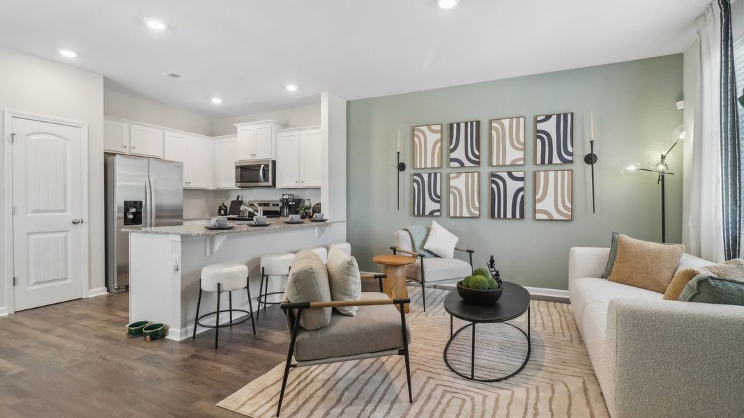 Furnished interior view inside a new home in Wellington Park, Lithonia (Image 11).