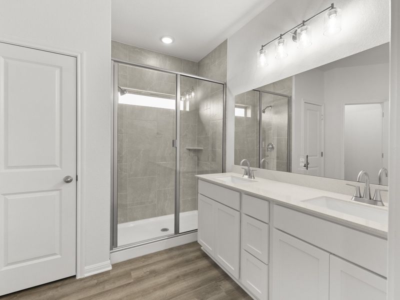 Representative furnished interior of a home built from the Dallas by Pacesetter Homes in Crosswinds, Kyle (Image 4).