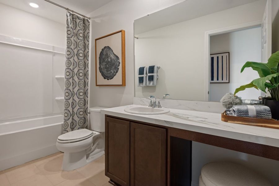 Representative furnished interior of a home built from the 1584 Modeled by KB Home in Morningside, Dade City (Image 9).
