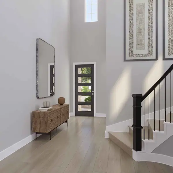 Furnished interior view inside a new home in Woodson’s Reserve 45′, Spring (Image 4).