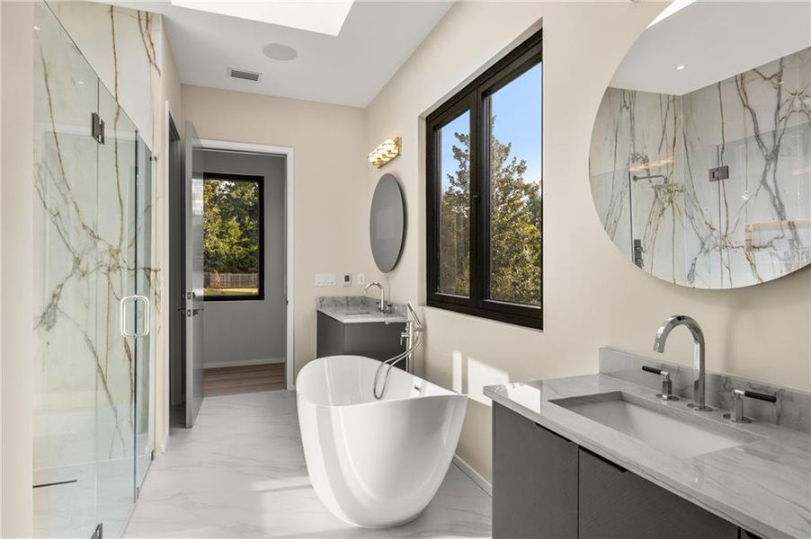 Furnished interior view inside a new home in , Marietta (Image 39).