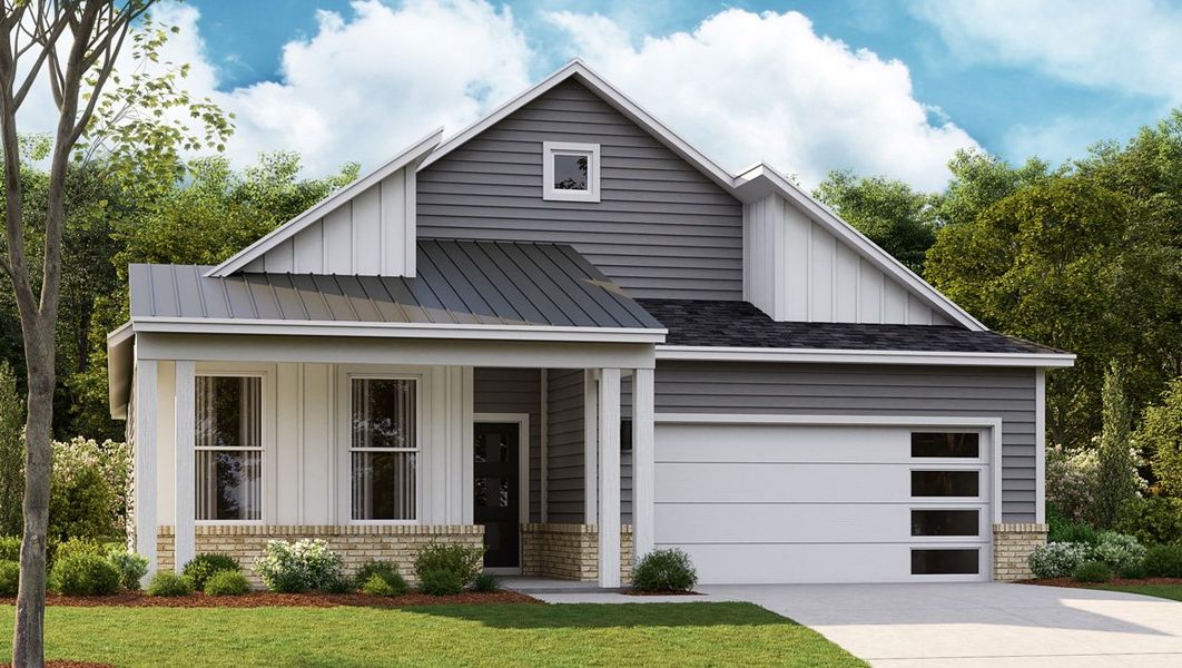 Representative exterior photo of a completed home built from the BRISTOL by D.R. Horton in Nexus South, Gallatin, TN (Image 19).