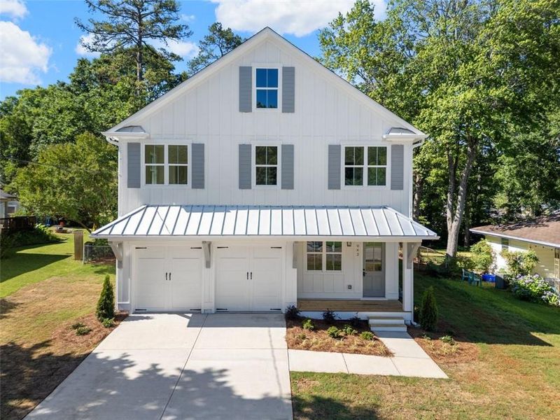 Front exterior of a new home in , Smyrna, GA, highlighting curb appeal (Image 26).