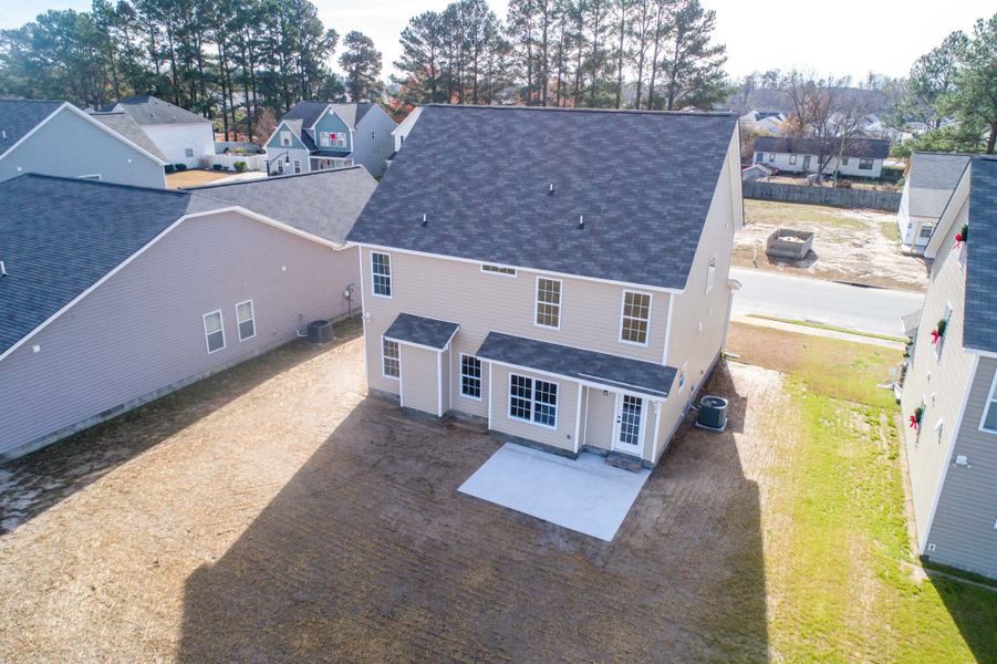 Representative exterior photo of a completed home built from the Rockbridge by Bill Clark Homes in Davenport Farms, Winterville, NC (Image 41).