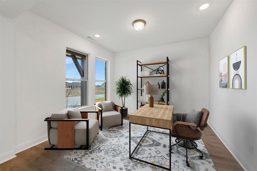 Furnished interior view inside a new home in Talia – Garden Series, Mesquite (Image 5).