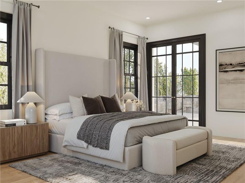 Furnished interior view inside a new home in , Alpharetta (Image 5).