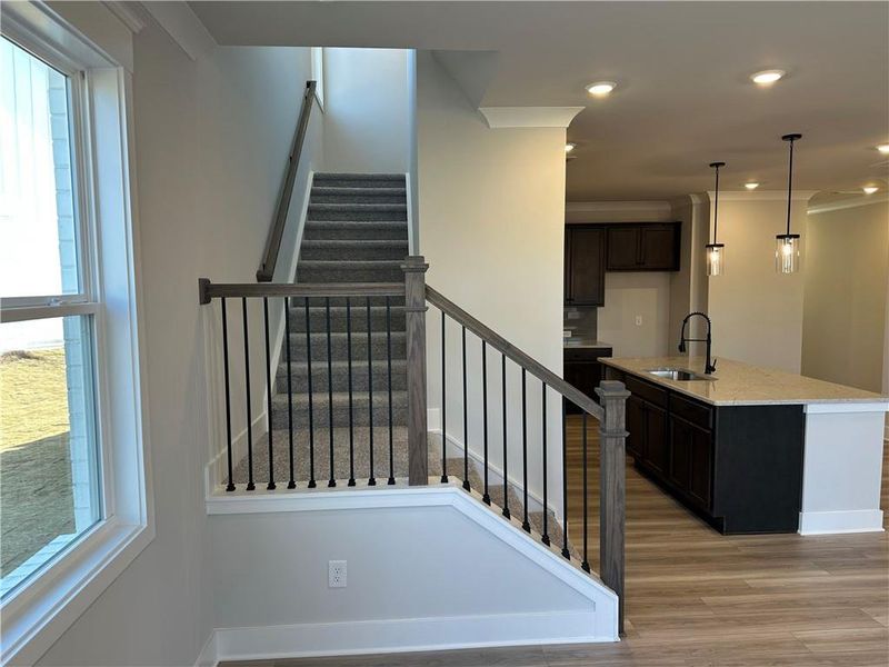 Furnished interior view inside a new home in Millstone at Mundy Mill, Gainesville (Image 4).